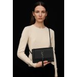 YSL KATE SAINT LAURENT ALL BLACK CROSS BODY BAG BLACK TUSSEL