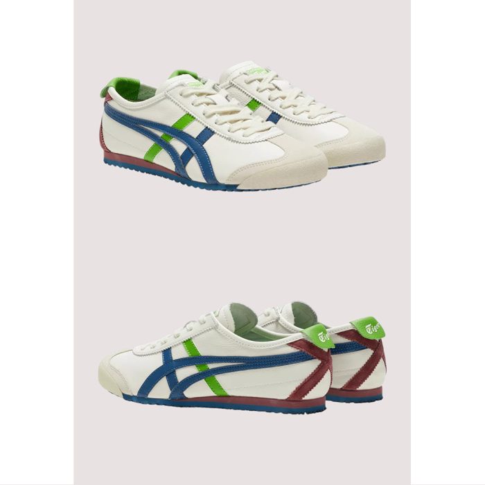 TIGER MEXICO 66 CREAM MAKO BLUE GREEN MAROON