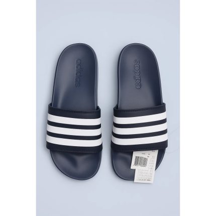 ADIDAS ADILETTE BLUE WHITE 3 STIPE SLIDE