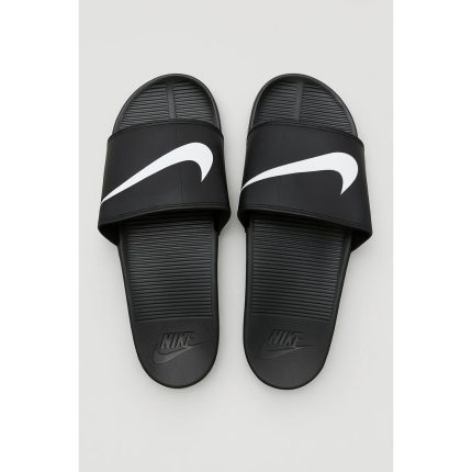 NIKE ALL BLACK-WHITE TICK REBELLION ADELIDE SLIDE