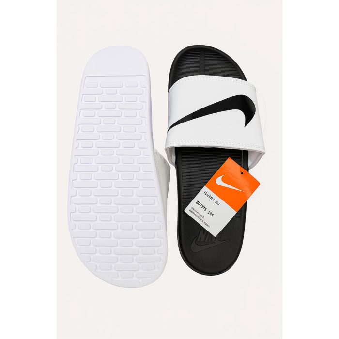 NIKE WHITE-BLACK TICK REBELLION ADELIDE SLIDE