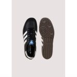 ADIDAS SAMBA OG SHOES – FULL BLACK WHITE STRIPES