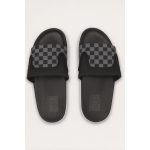 VANS OF THE WALL BLACK GREY CHECKER SLIDE