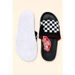 VANS OF THE WALL BLACK WHITE CHECKER SLIDE