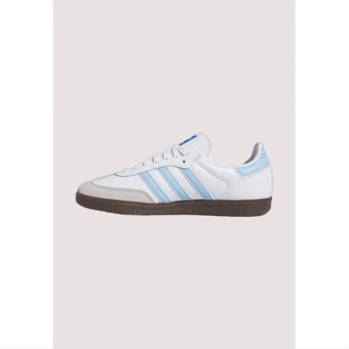 ADIDAS SAMBA OG SHOES IN SKY BLUE AND WHITE
