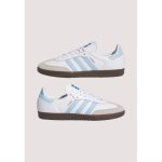 ADIDAS SAMBA OG SHOES IN SKY BLUE AND WHITE