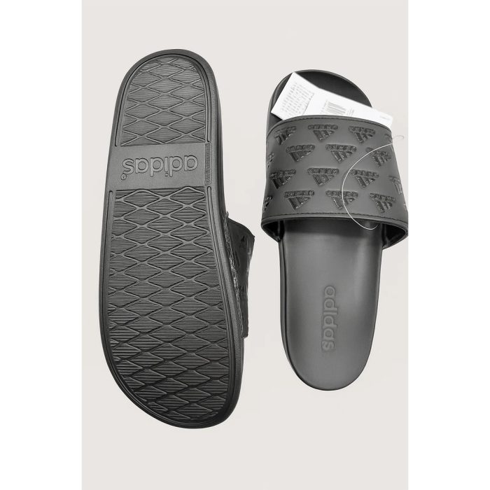 ADIDAS FULL BLACK PRINTED SLIDE (PREMIUM QUALITY)