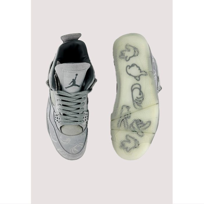 AIR JORDAN HIGH RETRO 4 KAWS GREY GLOW IN DARK