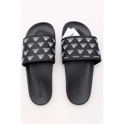 ADIDAS BLACK-WHITE PRINTED SLIDE (PREMIUM QUALITY)