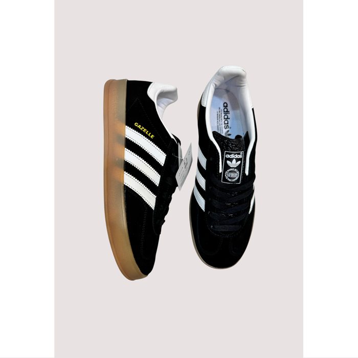 ADIDAS GAZELLE INDOOR BLACK WHITE GUM