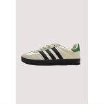 ADIDAS GAZELLE β GREY / BLACK WITH GREEN HEEL TAB & BLACK SOLE