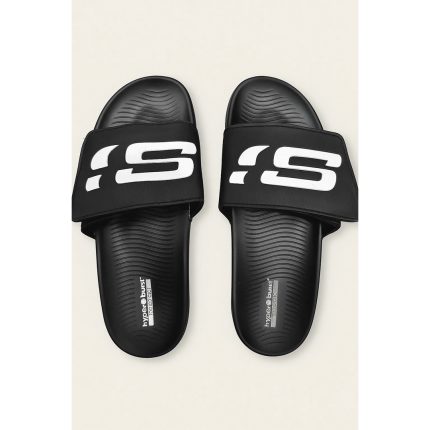 SKECHERS HYPER BURST SLIDES – BLACK
