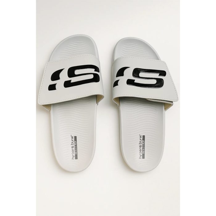 SKECHERS HYPER BURST SLIDES – CREAM