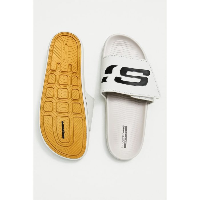 SKECHERS HYPER BURST SLIDES – CREAM