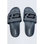 SKECHERS HYPER BURST SLIDES – GREY/BLACK