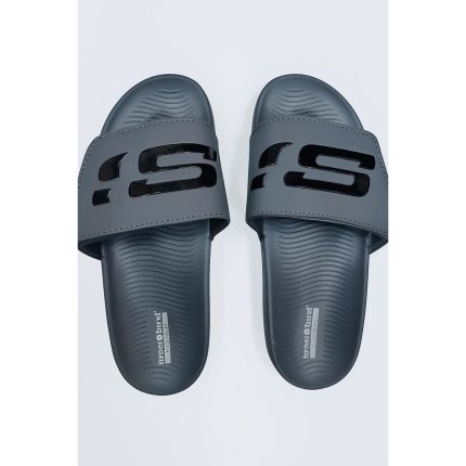 SKECHERS HYPER BURST SLIDES – GREY/BLACK